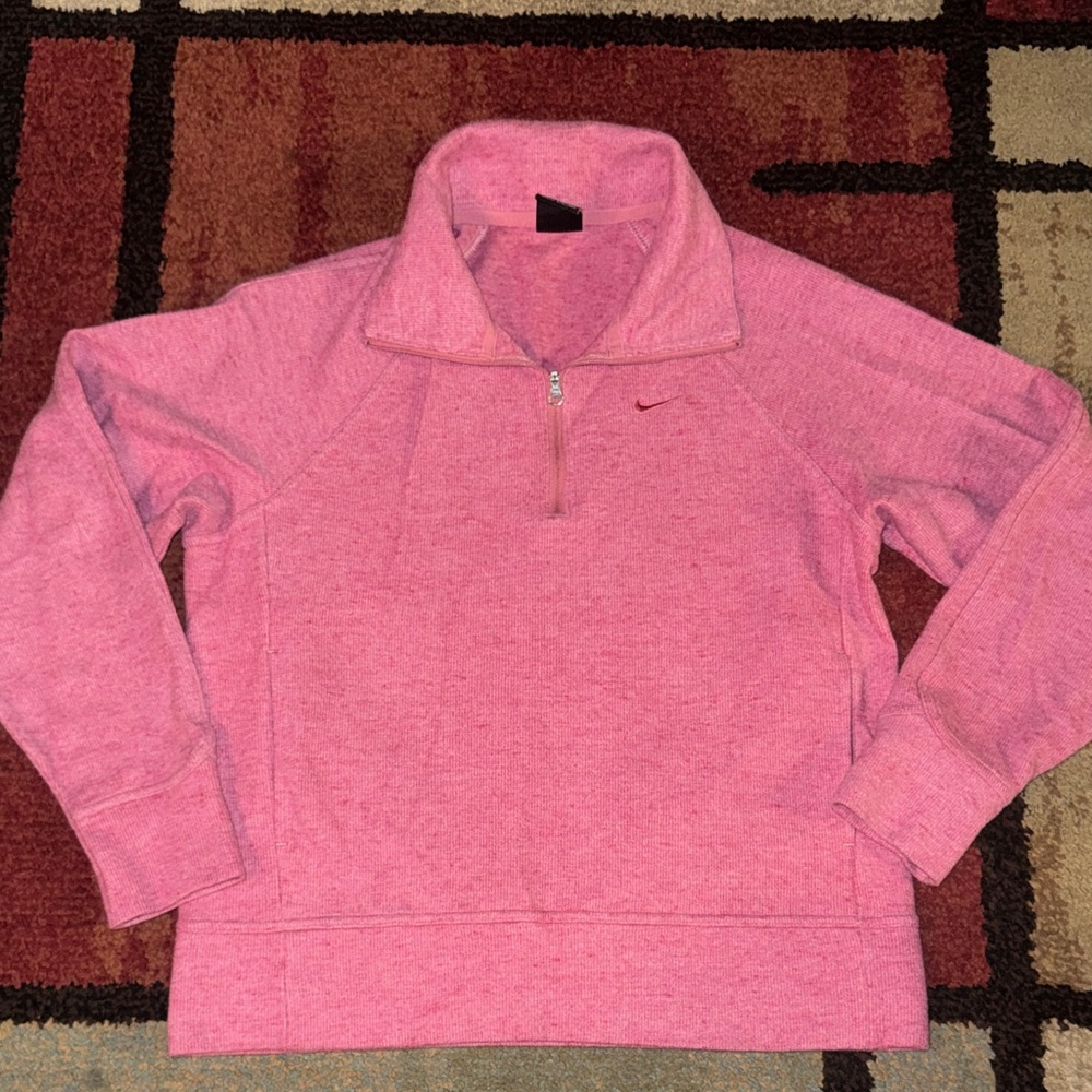 NIKE HYPERNATURALS Dessert Berry Pink 1/4‎ Zip Sweatshirt